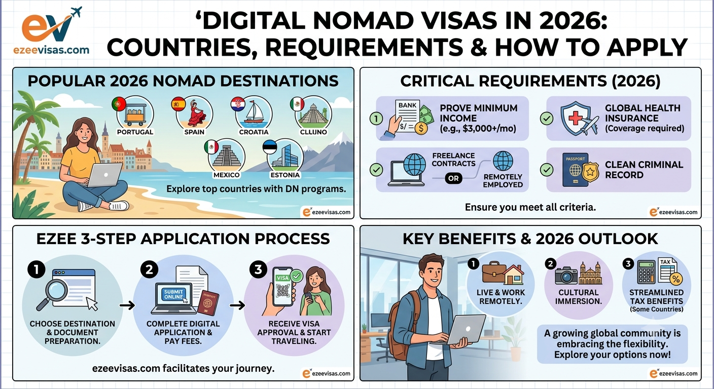 Digital Nomad Visas in 2026: Countries, Requirements & How to Apply