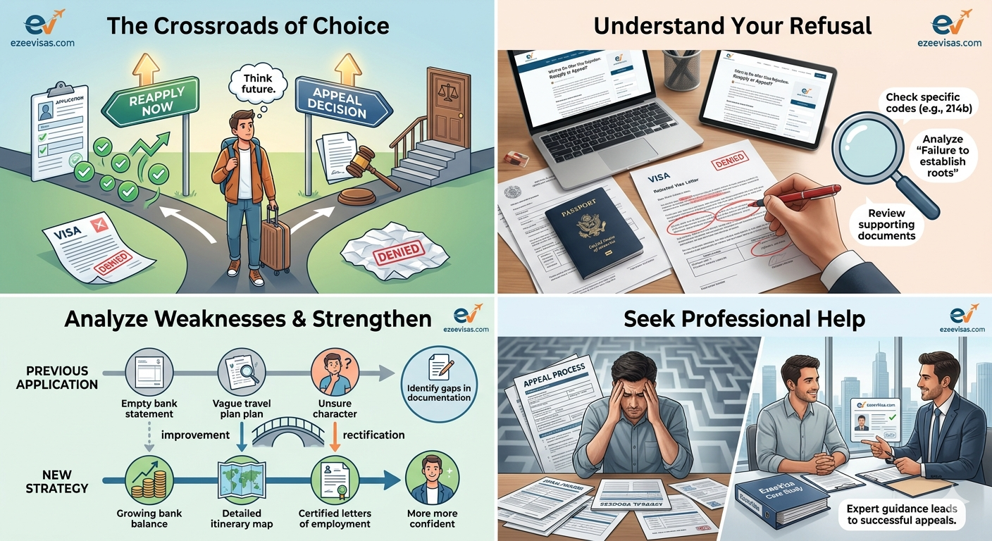 What to Do After Visa Rejection: Reapply or Appeal?