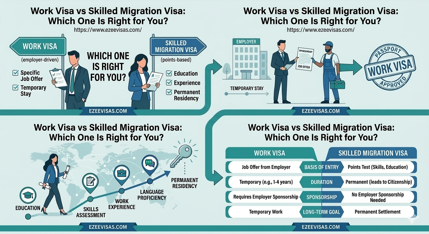 Work Visa vs Skilled Migration Visa: Which One Is Right for You?